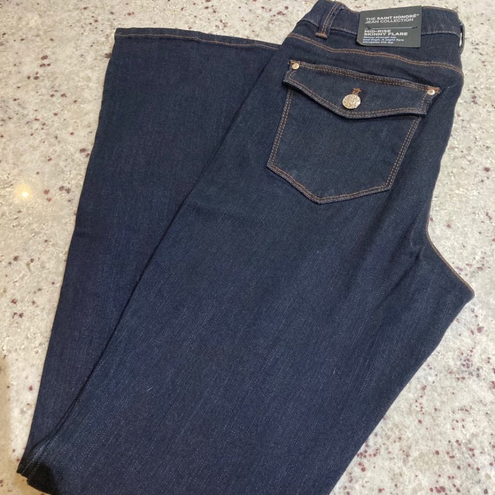 White House Black Market Skinny Flare Jeans